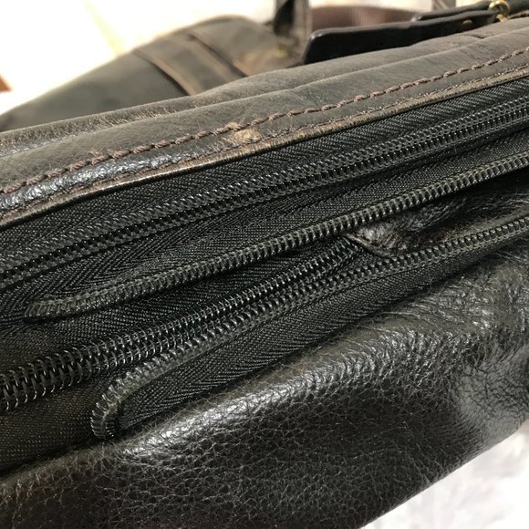 Wilsons Leather Black Rivet Distressed Leather bag - Picture 11 of 13